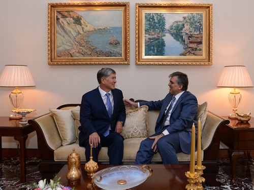 President Gül Meets with Atambayev of Kyrgyzstan